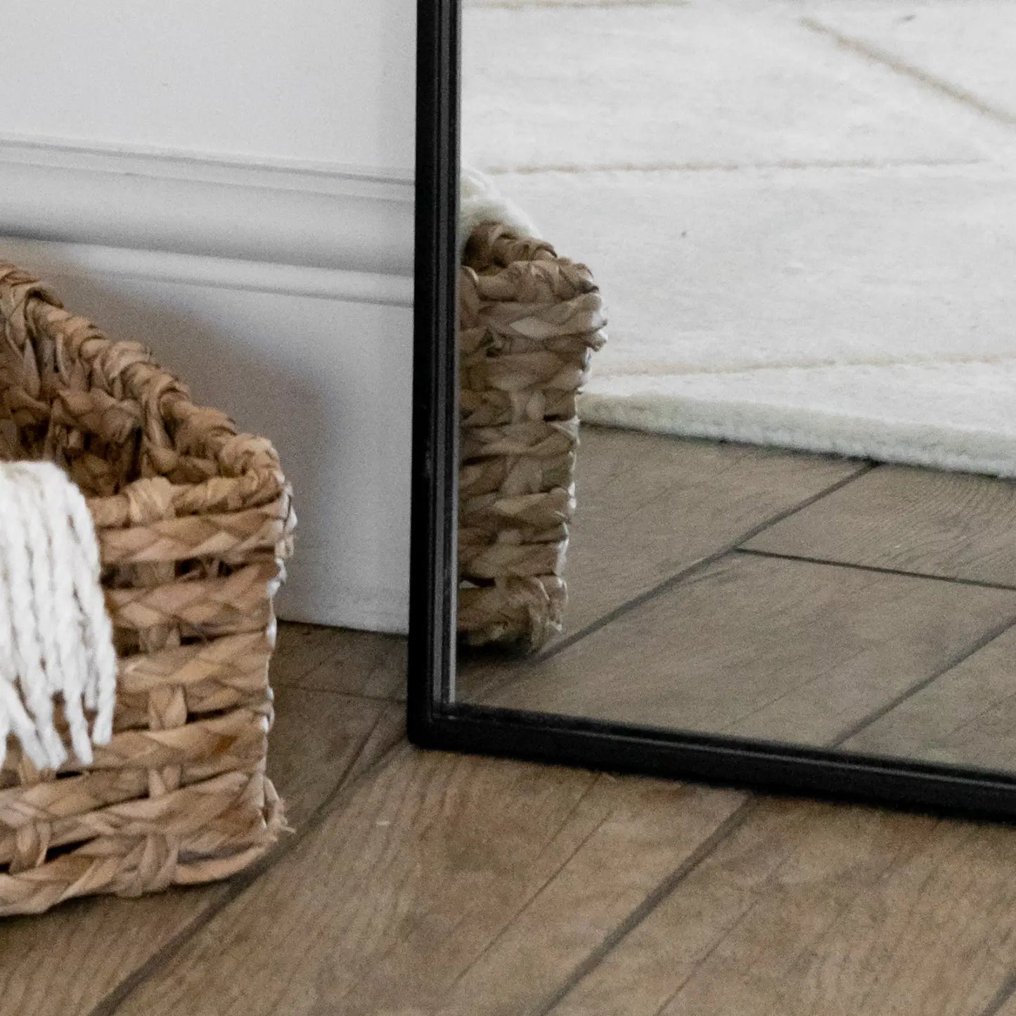 Yōko - Full Length Black Metal Gentle Arch Mirror - 180cm x 90cm-1
