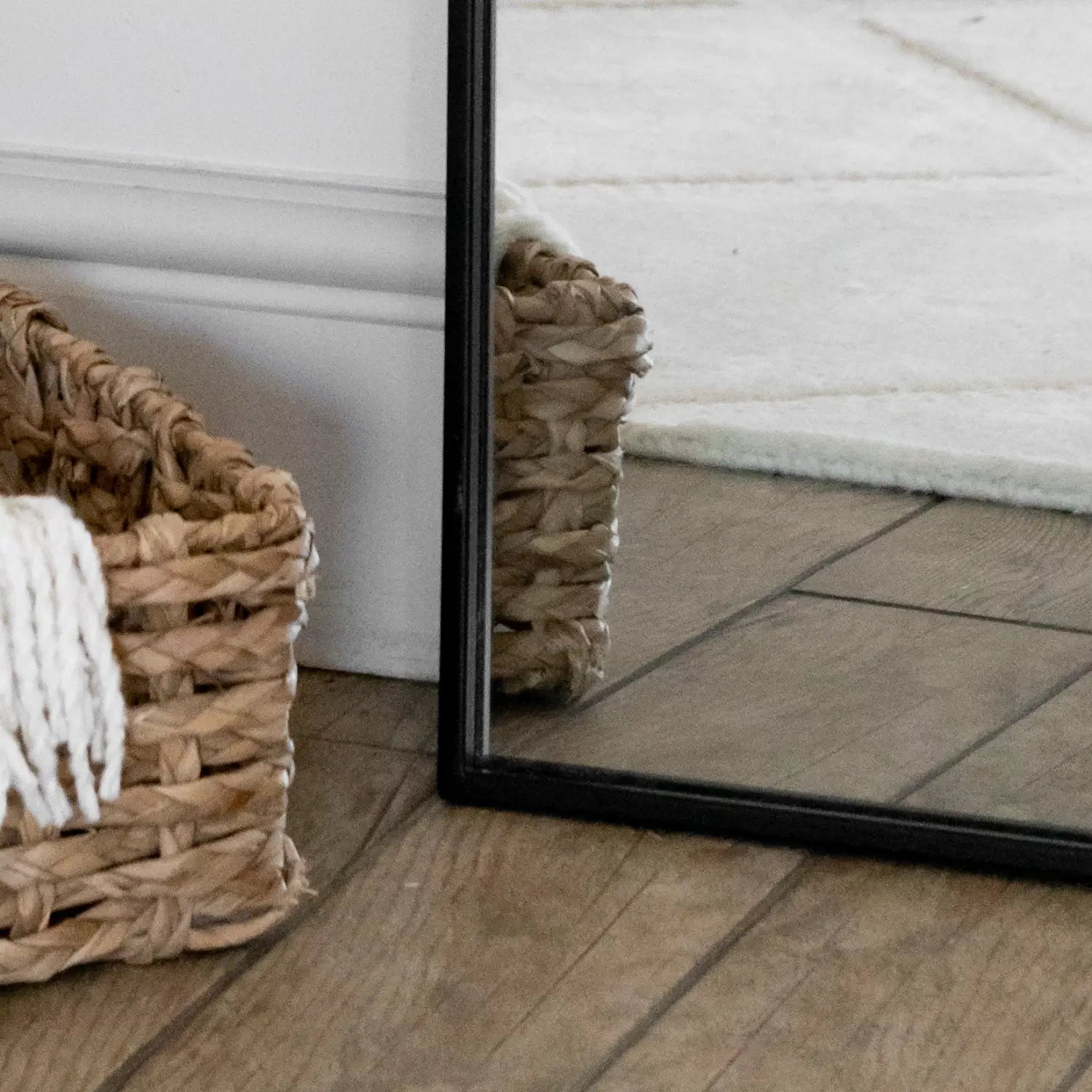 Yōko - Full Length Black Metal Gentle Arch Mirror - 180cm x 90cm-1